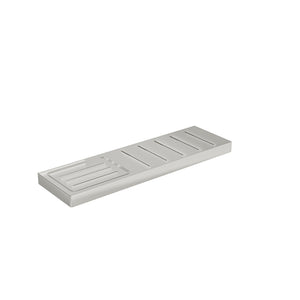 LINSOL CIRCLE METAL SHELF WITH SOAP DISH BRUSHED NICKEL