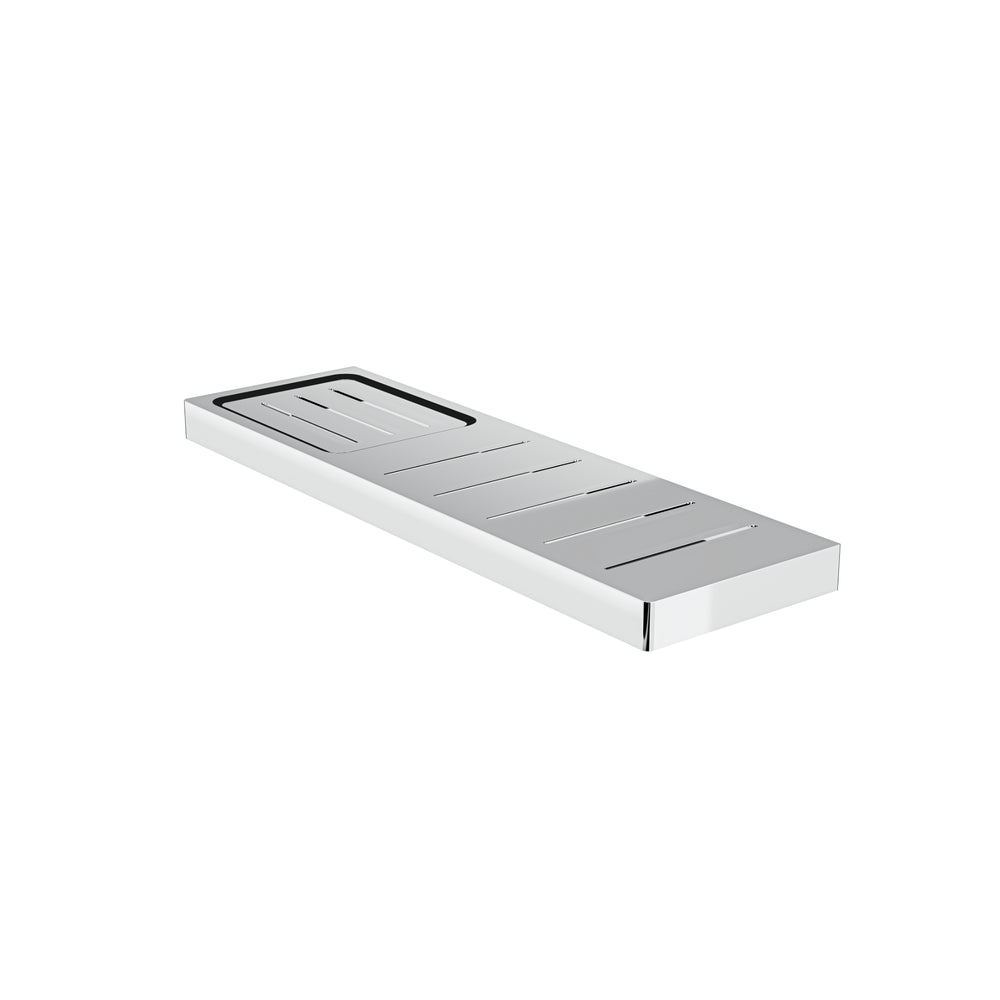 LINSOL CIRCLE METAL SHELF WITH SOAP DISH CHROME