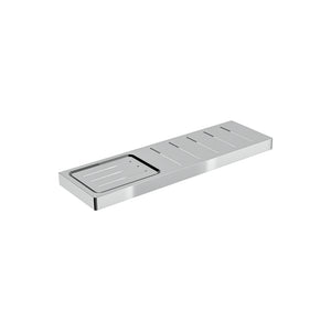 LINSOL CIRCLE METAL SHELF WITH SOAP DISH CHROME