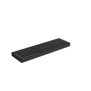 LINSOL CIRCLE METAL SHELF WITH SOAP DISH MATTE BLACK