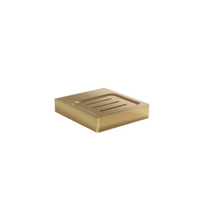 LINSOL CIRCLE SOAP DISH HOLDER BRUSHED BRASS