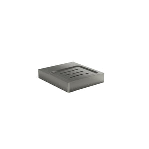 LINSOL CIRCLE SOAP DISH HOLDER GUN METAL