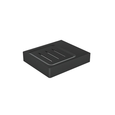 LINSOL CIRCLE LEAD FREE SOAP DISH HOLDER MATTE BLACK