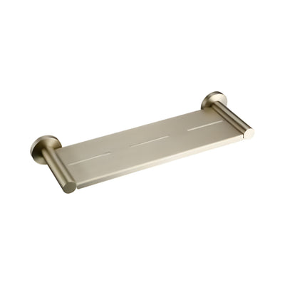 LINSOL LUX S2 LEAD FREE SHOWER SHELF BRUSHED BRASS