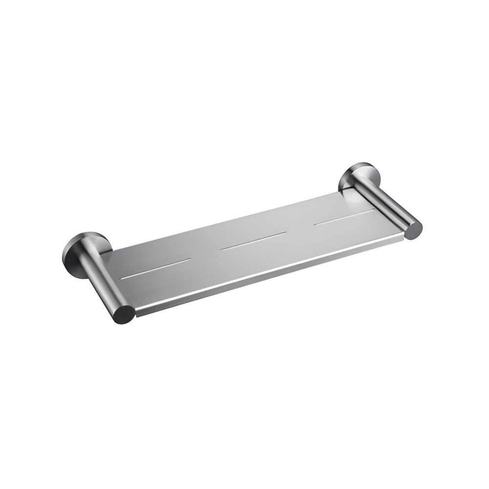 LINSOL LUX S2 SHOWER SHELF BRUSHED NICKEL