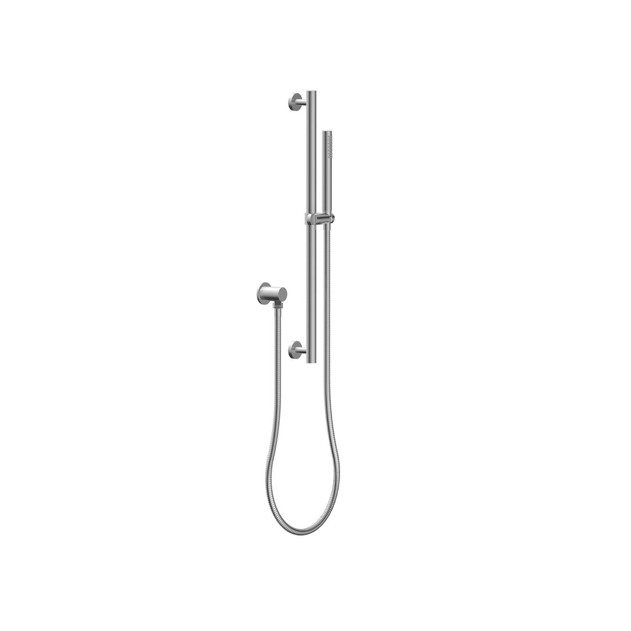 LINSOL MICO HAND SHOWER ON RAIL 670MM BRUSHED NICKEL