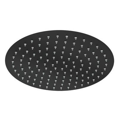 LINSOL SOUL LEAD FREE ROUND SHOWER HEAD 300MM MATTE BLACK