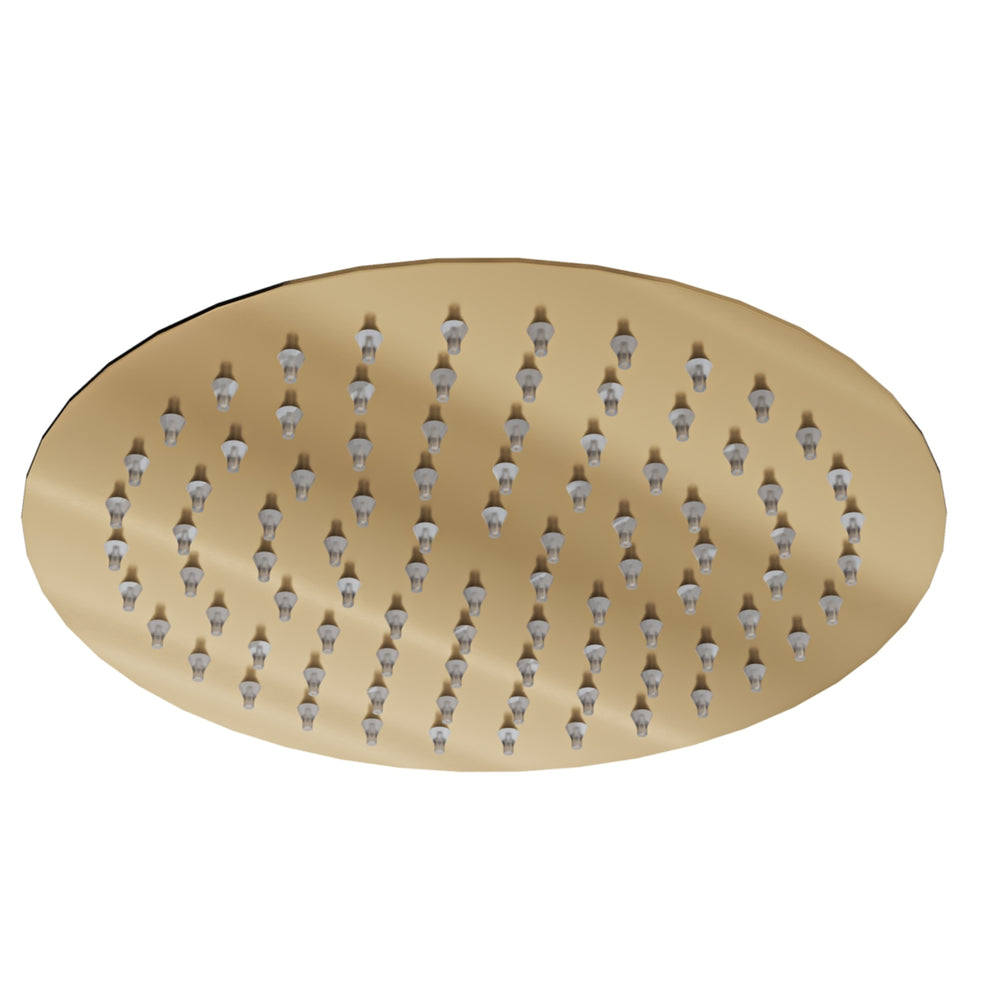 LINSOL SOUL ECO ROUND SHOWER HEAD 200MM BRUSHED BRASS