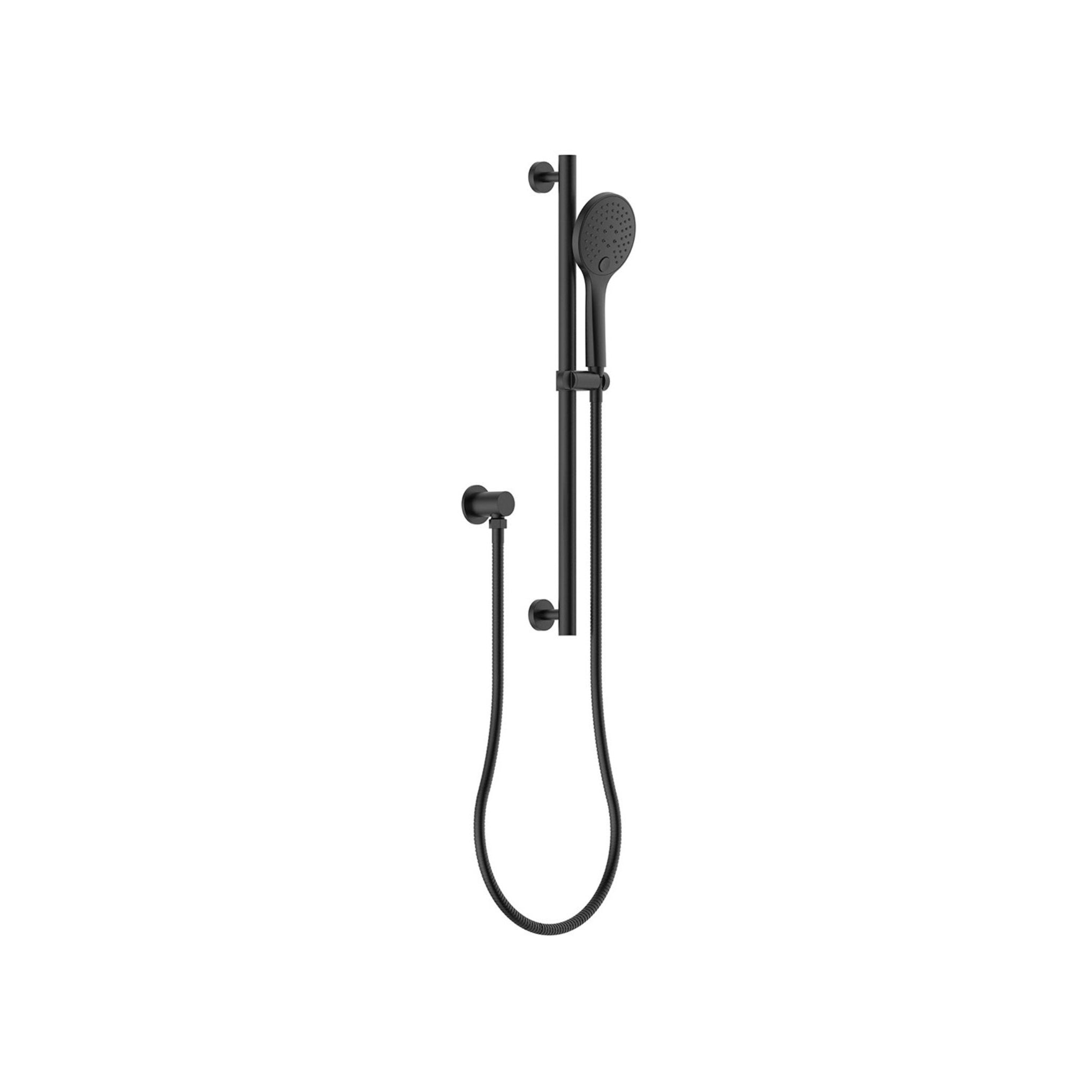 LINSOL MICO MULTIFUNCTION HAND SHOWER ON RAIL 670MM MATTE BLACK
