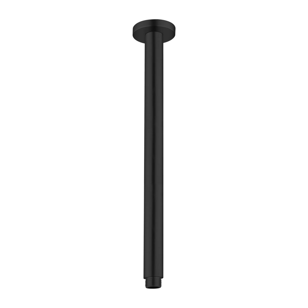 NERO ROUND CEILING SHOWER ARM MATTE BLACK (AVAILABLE IN 100MM, 300MM AND 450MM)