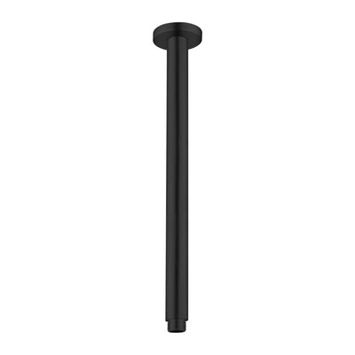 NERO ROUND CEILING SHOWER ARM MATTE BLACK (AVAILABLE IN 100MM, 300MM AND 450MM)