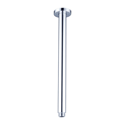 NERO ROUND CEILING SHOWER ARM CHROME (AVAILABLE IN 100MM, 150MM, 300MM, 450MM AND 600MM)