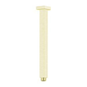 NERO SQUARE CEILING SHOWER ARM 300MM BRUSHED GOLD