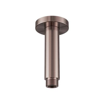 NERO ROUND CEILING SHOWER ARM 100MM BRUSHED BRONZE