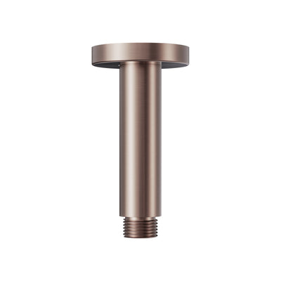 NERO ROUND CEILING SHOWER ARM 100MM BRUSHED BRONZE