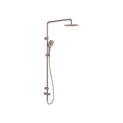 NERO MECCA CARE GRAB RAIL TWIN SHOWER SET 900MM BRUSHED BRONZE