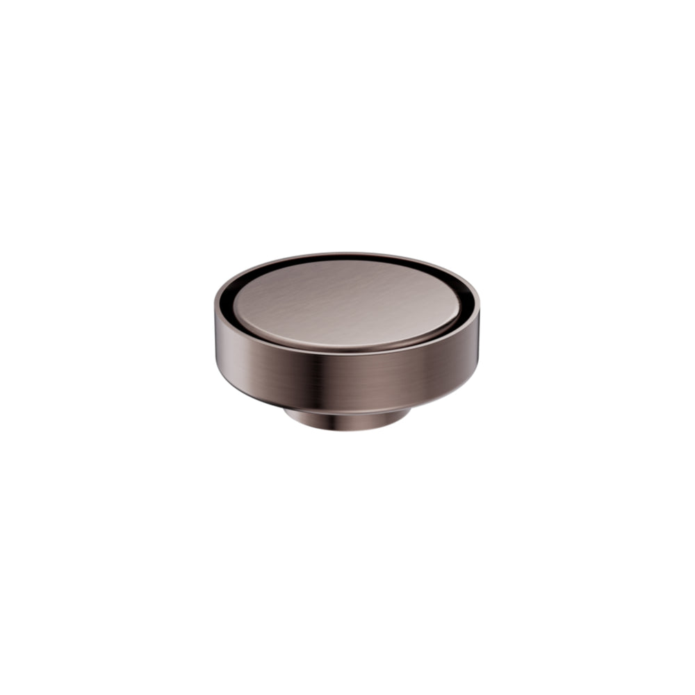 NERO TILE INSERT FLOOR WASTE ROUND BRUSHED BRONZE 100MM