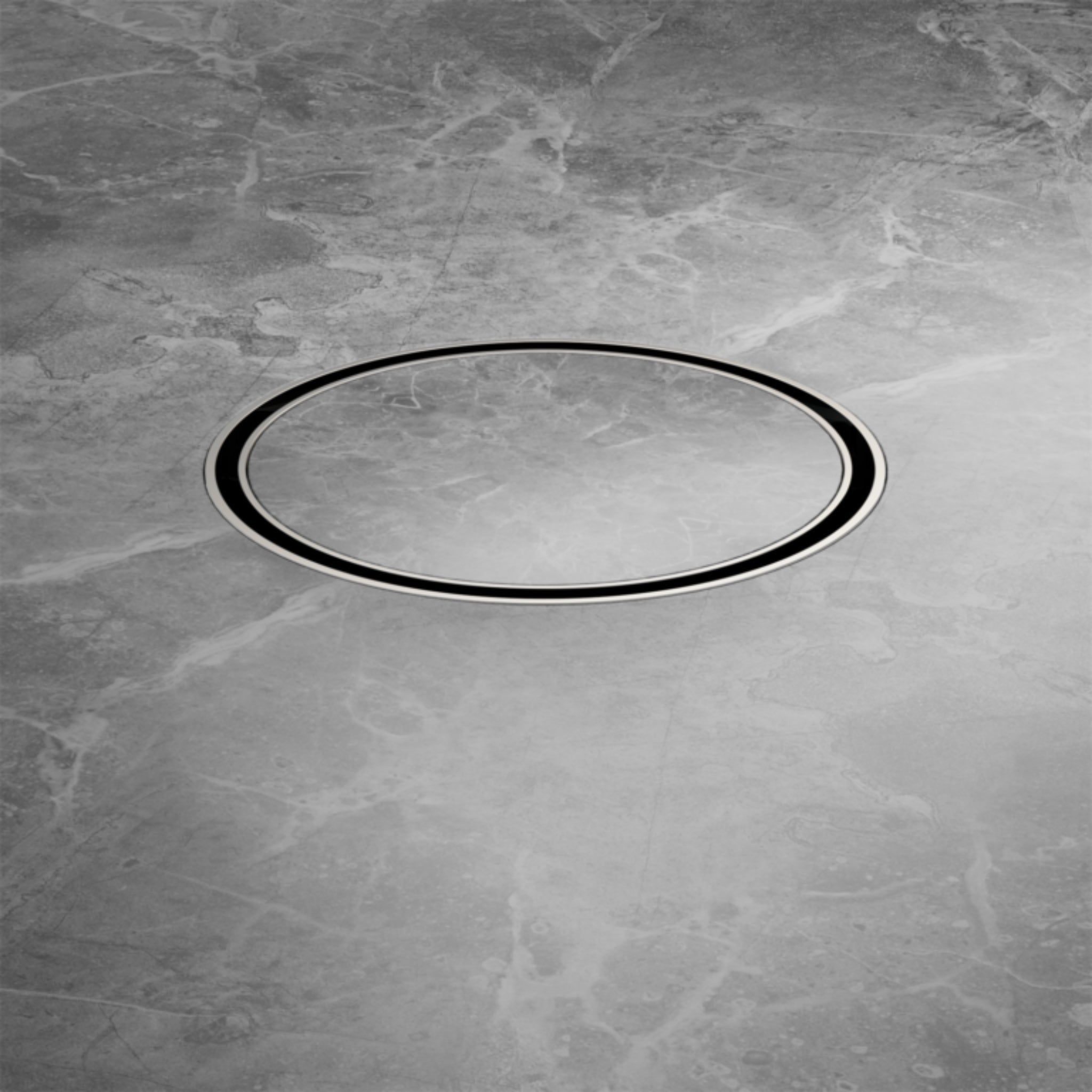 NERO TILE INSERT FLOOR WASTE 130MM CHROME