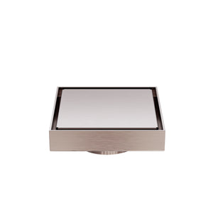 NERO TILE INSERT FLOOR WASTE 100MM BRUSHED BRONZE