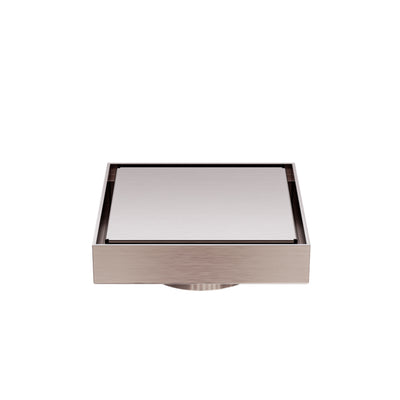 NERO TILE INSERT FLOOR WASTE 100MM BRUSHED BRONZE