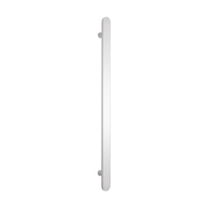RADIANT HEATING NON-HEATED VERTICAL SINGLE TOWEL RAIL MIRROR POLISHED 930MM
