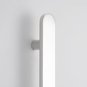 RADIANT HEATING NON-HEATED VERTICAL SINGLE TOWEL RAIL MIRROR POLISHED 930MM