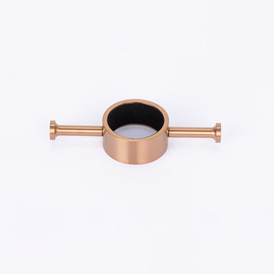 RADIANT HEATING RING HOOK FOR VERTICAL RAILS 110MM BRUSHED COPPER