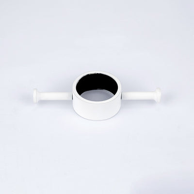 RADIANT HEATING RING HOOK FOR VERTICAL RAILS 110MM MATTE WHITE