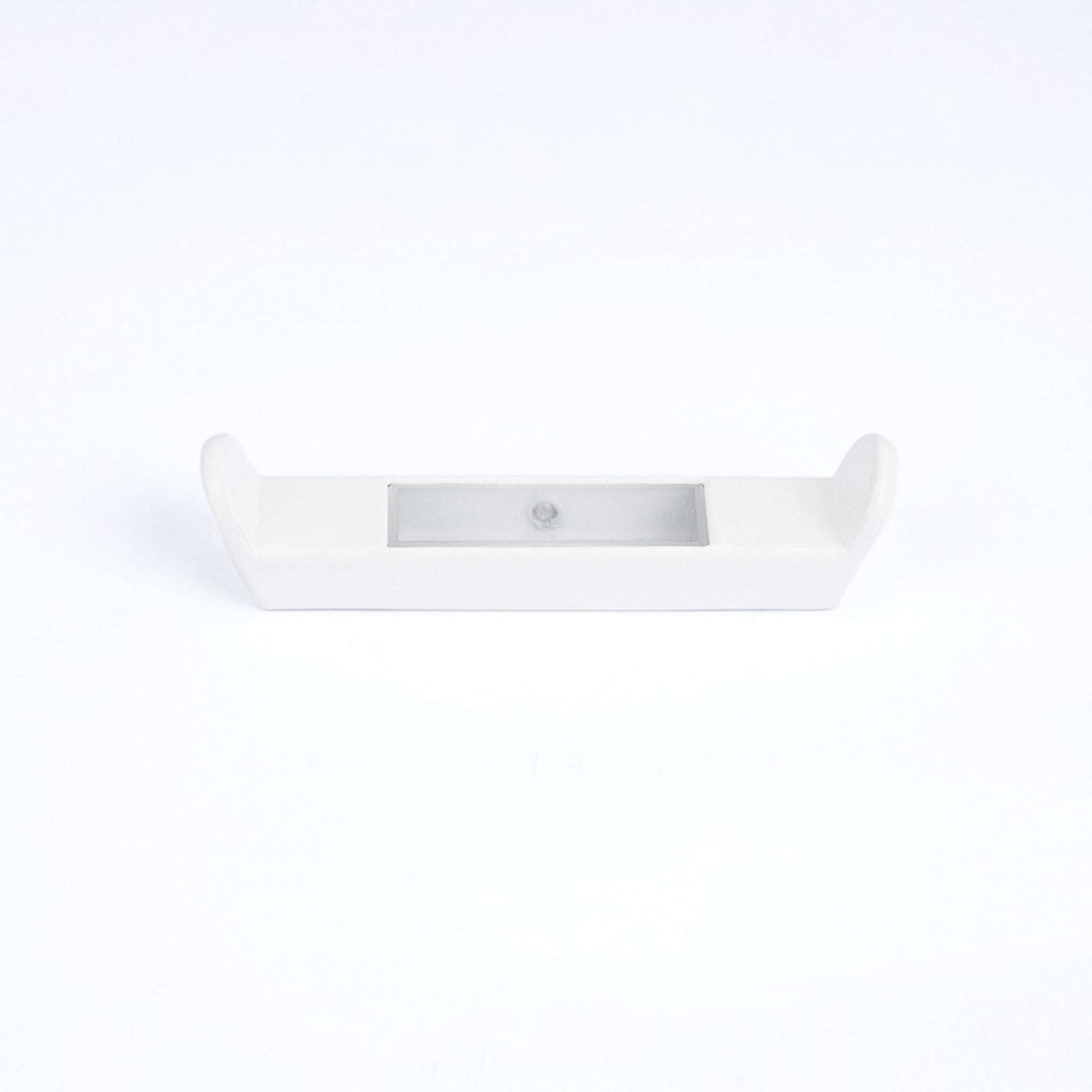 RADIANT HEATING RING HOOK FOR FLAT VERTICAL RAILS 100MM MATTE WHITE
