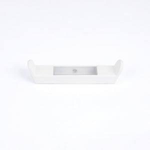 RADIANT HEATING RING HOOK FOR FLAT VERTICAL RAILS 100MM MATTE WHITE