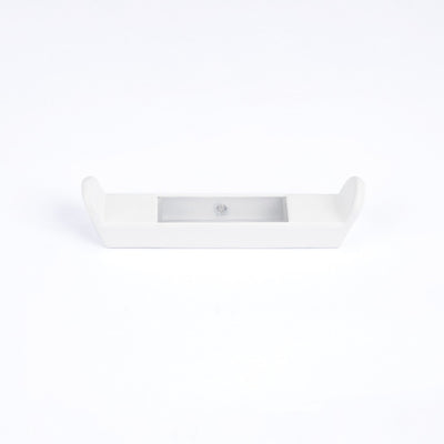 RADIANT HEATING RING HOOK FOR FLAT VERTICAL RAILS 100MM MATTE WHITE