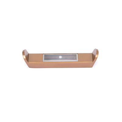 RADIANT HEATING RING HOOK FOR FLAT VERTICAL RAILS  100MM BRUSHED COPPER