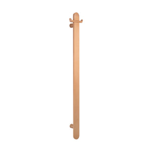 RADIANT HEATING RING HOOK FOR FLAT VERTICAL RAILS  100MM BRUSHED COPPER