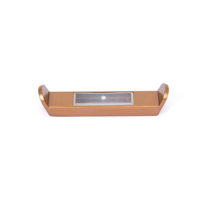RADIANT HEATING RING HOOK FOR FLAT VERTICAL RAILS 100MM BRUSHED BRONZE
