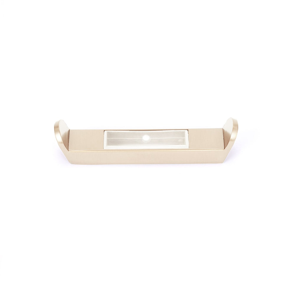 RADIANT HEATING RING HOOK FOR FLAT VERTICAL RAILS 100MM BRUSHED NICKEL