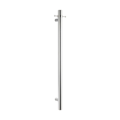 RADIANT HEATING  NON-HEATED VERTICAL SINGLE TOWEL RAIL MIRROR POLISHED 950MM