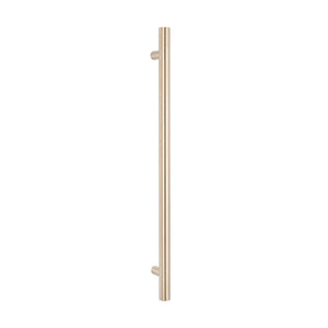 RADIANT HEATING  NON-HEATED VERTICAL SINGLE TOWEL RAIL WARM BRUSHED NICKEL 950MM