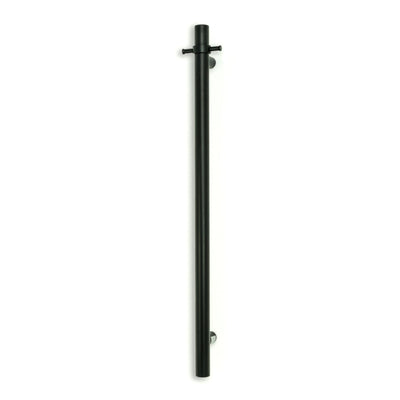 RADIANT HEATING  NON-HEATED VERTICAL SINGLE TOWEL RAIL MATTE BLACK 950MM