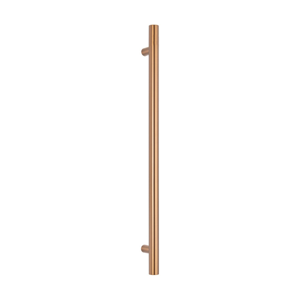 RADIANT HEATING  NON-HEATED VERTICAL SINGLE TOWEL RAIL BRUSHED BRONZE 950MM