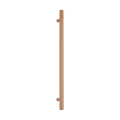 RADIANT HEATING  NON-HEATED VERTICAL SINGLE TOWEL RAIL BRUSHED BRONZE 950MM