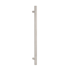 RADIANT HEATING  NON-HEATED VERTICAL SINGLE TOWEL RAIL COOL BRUSHED NICKEL 950MM