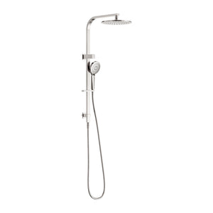 NERO BIANCA TWIN SHOWER 832MM BRUSHED NICKEL