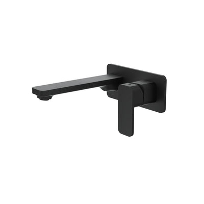 LINSOL ZIA WALL BASIN / BATH MIXER 175MM MATTE BLACK