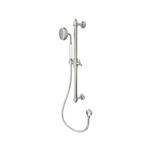 LINSOL KLASSIQUE SHOWER RAIL 616MM BRUSHED NICKEL