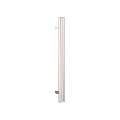 THERMOGROUP TRIPLE TUBE VERTICAL SINGLE HEATED TOWEL RAIL POLISHED STAINLESS STEEL 900MM