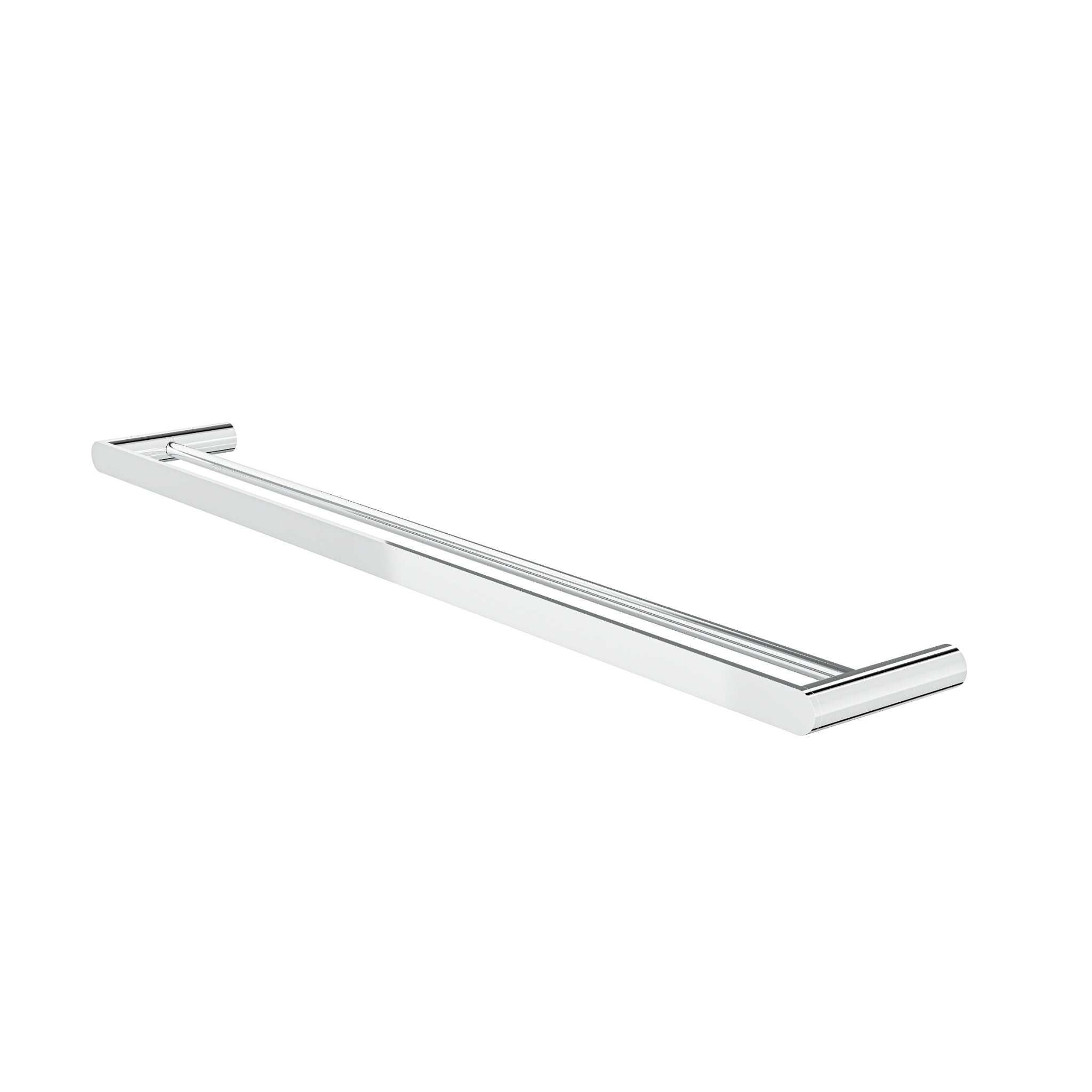 LINSOL CIRCLE DOUBLE TOWEL RAIL CHROME (AVAILABLE IN 600MM AND 800MM)