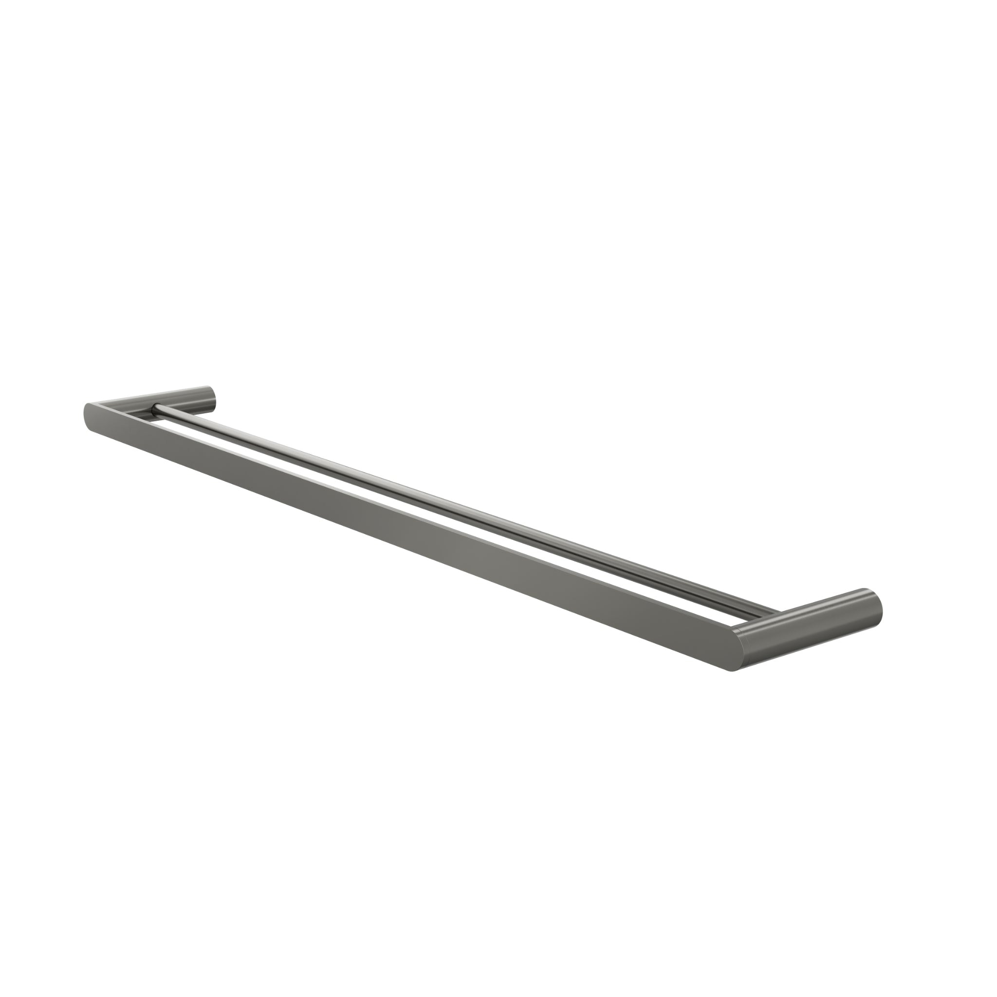 LINSOL CIRCLE DOUBLE TOWEL RAIL GUN METAL (AVAILABLE IN 600MM AND 800MM)