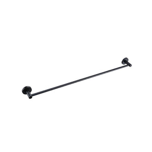LINSOL LUX S2 NON HEATED SINGLE TOWEL RAIL 800MM MATTE BLACK