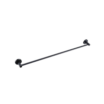 LINSOL LUX S2 LEAD FREE NON HEATED SINGLE TOWEL RAIL 800MM MATTE BLACK