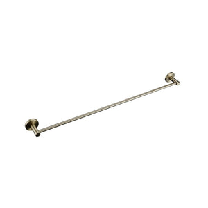 LINSOL LUX S2 NON HEATED SINGLE TOWEL RAIL 800MM BRUSHED BRASS